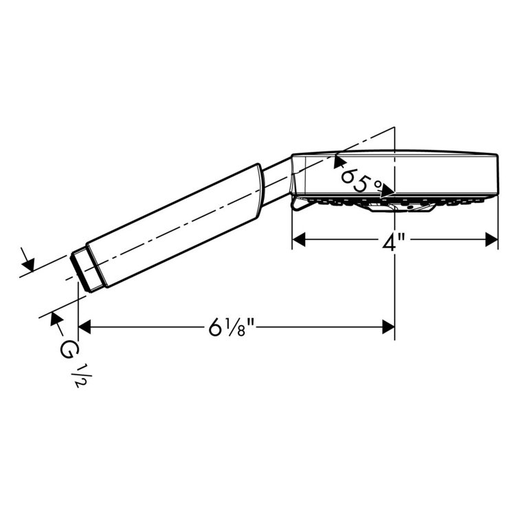 Chrome 4-inch Multi-Function Handheld Shower Head