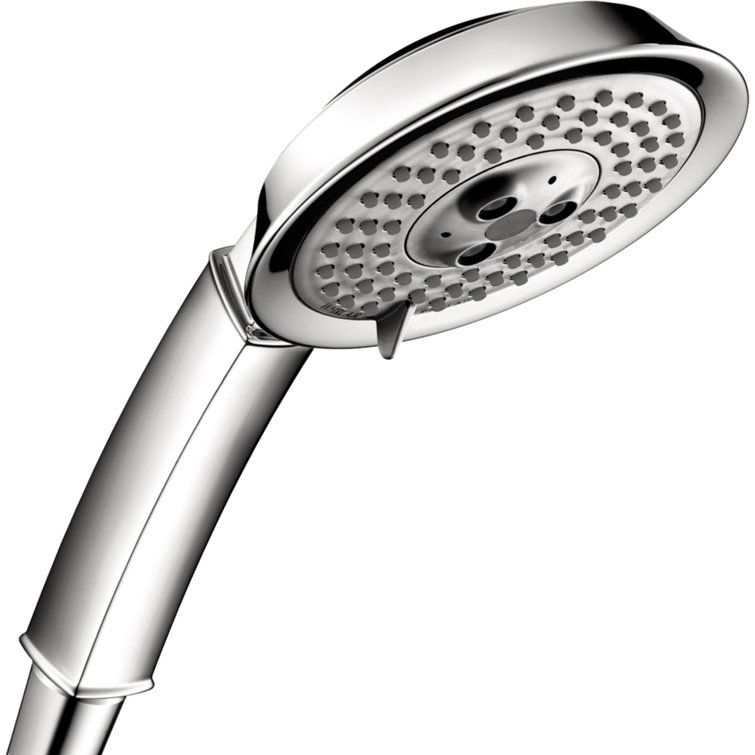 Polished Nickel Multi-Function Handheld Shower Head with Chrome Finish