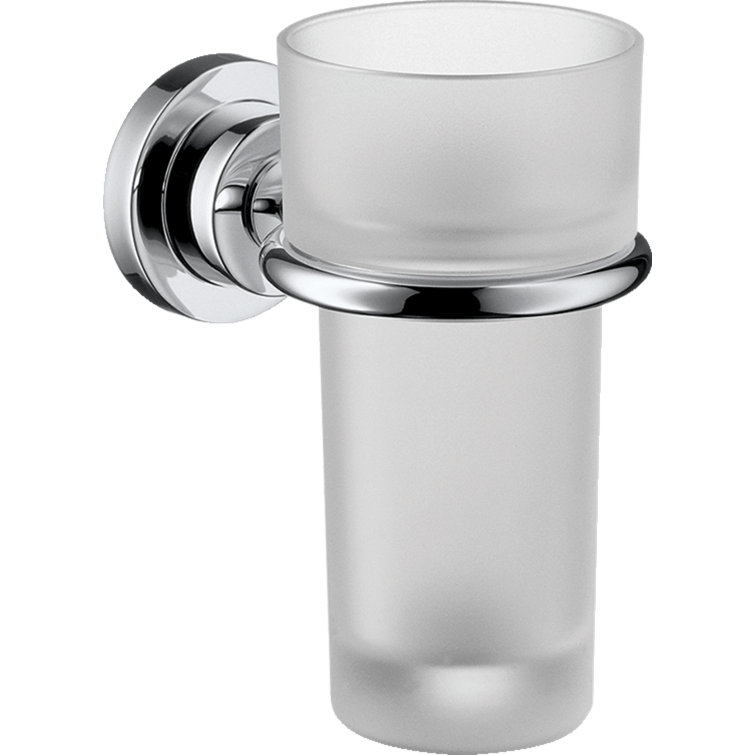 Axor Citterio Chrome Wall-Mounted Durable Glass Tumbler Holder