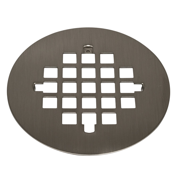 Universal 4-1/4 Inch Brushed Nickel Stainless Steel Shower Strainer
