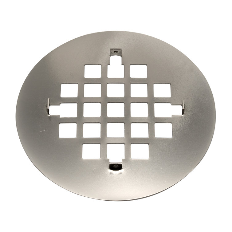 Universal 4-1/4 Inch Brushed Nickel Stainless Steel Shower Strainer