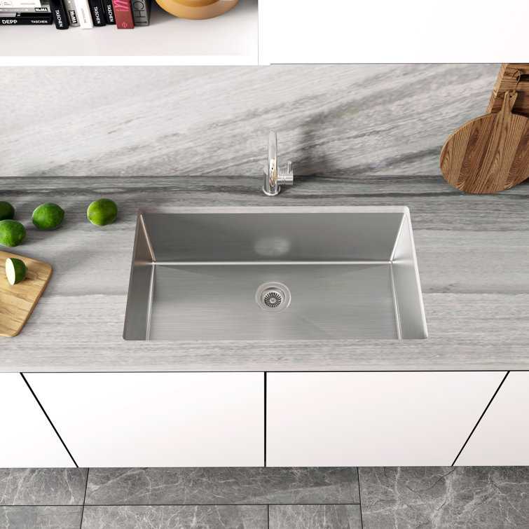 Sinber 32" Stainless Steel Single Bowl Undermount Kitchen Sink