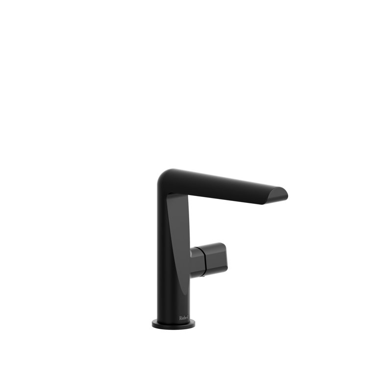Black Brass Single Hole Bathroom Faucet with Drain Assembly