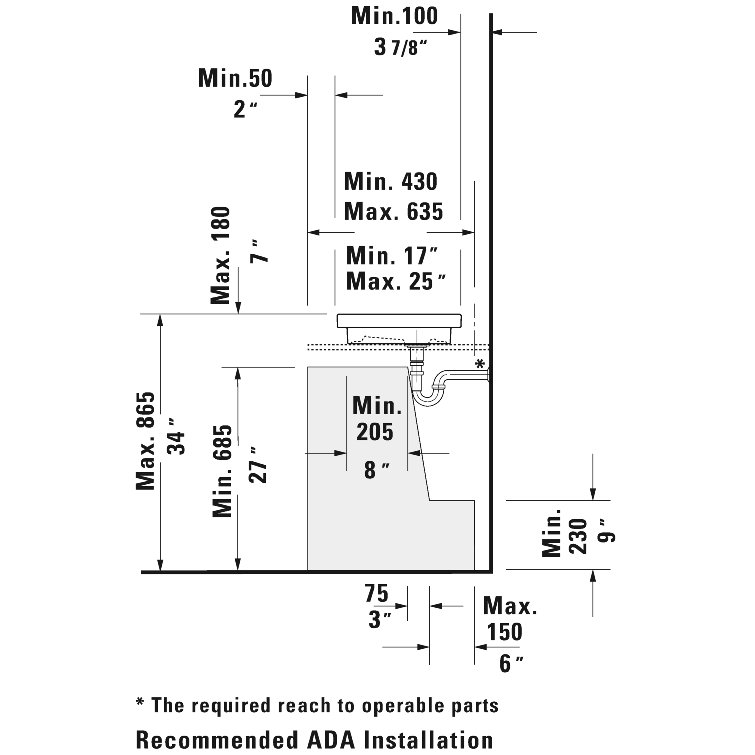 White Ceramic Rectangular Drop-In Bathroom Sink