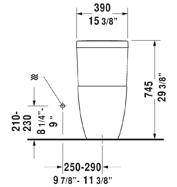 Happy D.2 Elongated One-Piece Dual Flush Toilet in White