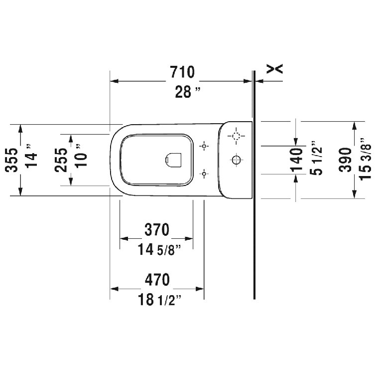 Happy D.2 Elongated One-Piece Dual Flush Toilet in White