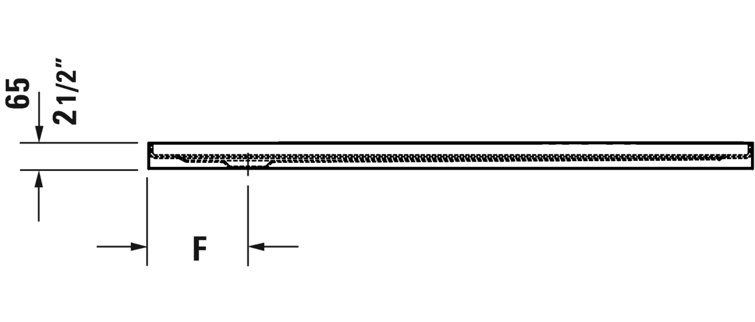 Architec 60'' x 30'' White Acrylic Single Threshold Shower Base