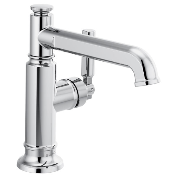 SleekStream Chrome 7'' Modern Single-Handle Brass Bathroom Faucet