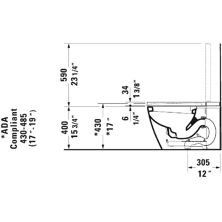 SensoWash Starck High-Efficiency Elongated Bidet Toilet with Dual Flush