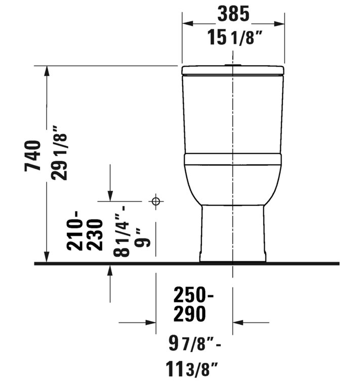 White Ceramic Elongated Dual Flush One-Piece Toilet