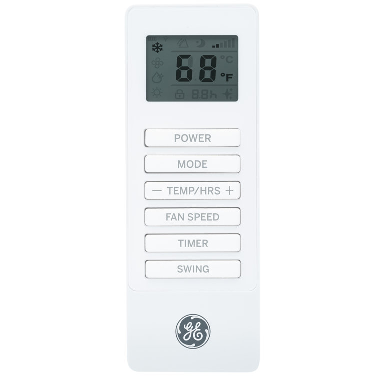 White Portable Air Conditioner with Remote and LED Control