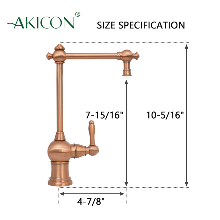 Copper One-Handle Drinking Water Filter Faucet