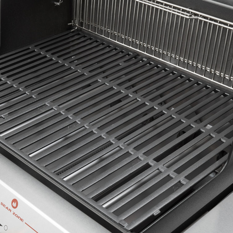 Genesis E-435 Black Liquid Propane Gas Grill with Stainless Steel Accents