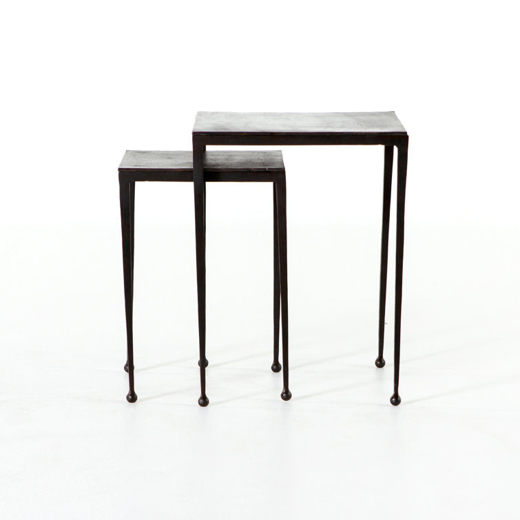 Dalston Antique Rust Metal Nesting End Tables