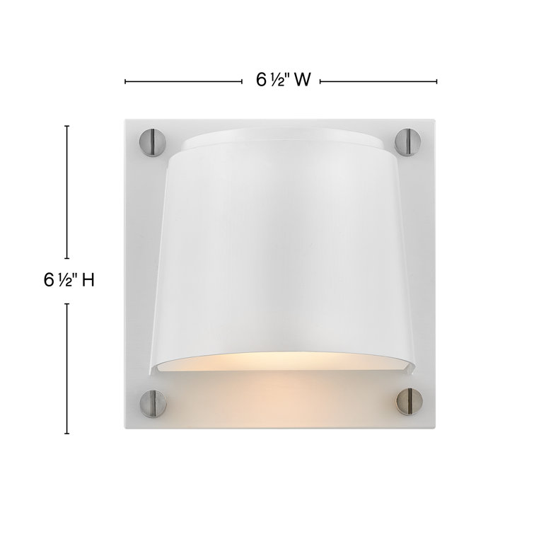 Satin White Steel Dimmable LED Wall Light