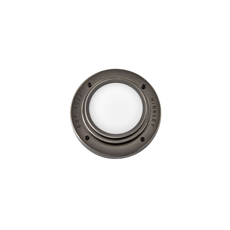 Black Oxide LED Flush Mount with Etched Opal Glass