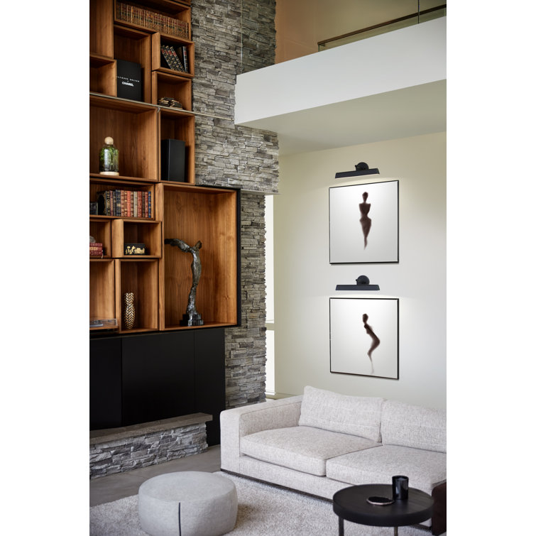 Arti Adjustable Black 2-Light Wall Sconce with Dimmable Feature