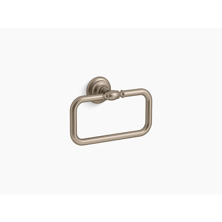 Vibrant Brushed Bronze Wall Mounted Towel Ring