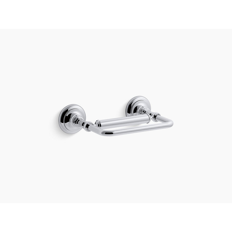 Polished Chrome Pivoting Toilet Tissue Holder