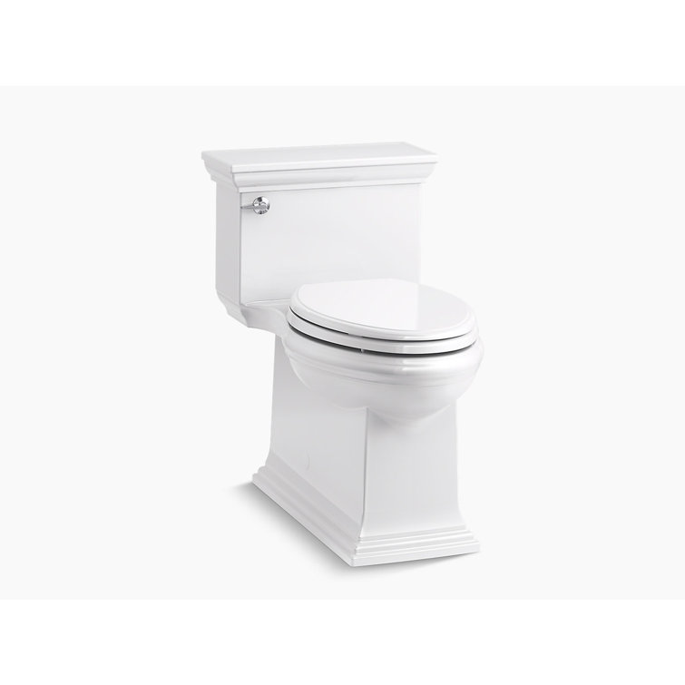 White High Efficiency Elongated Free Standing Toilet