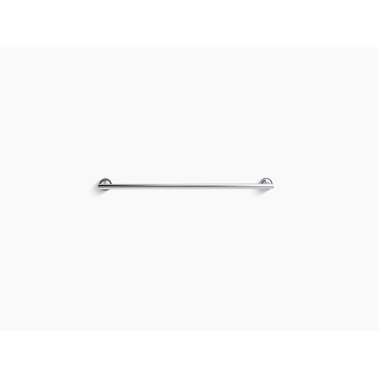 Purist Sleek 30" Polished Chrome Brass Wall-Mounted Towel Bar