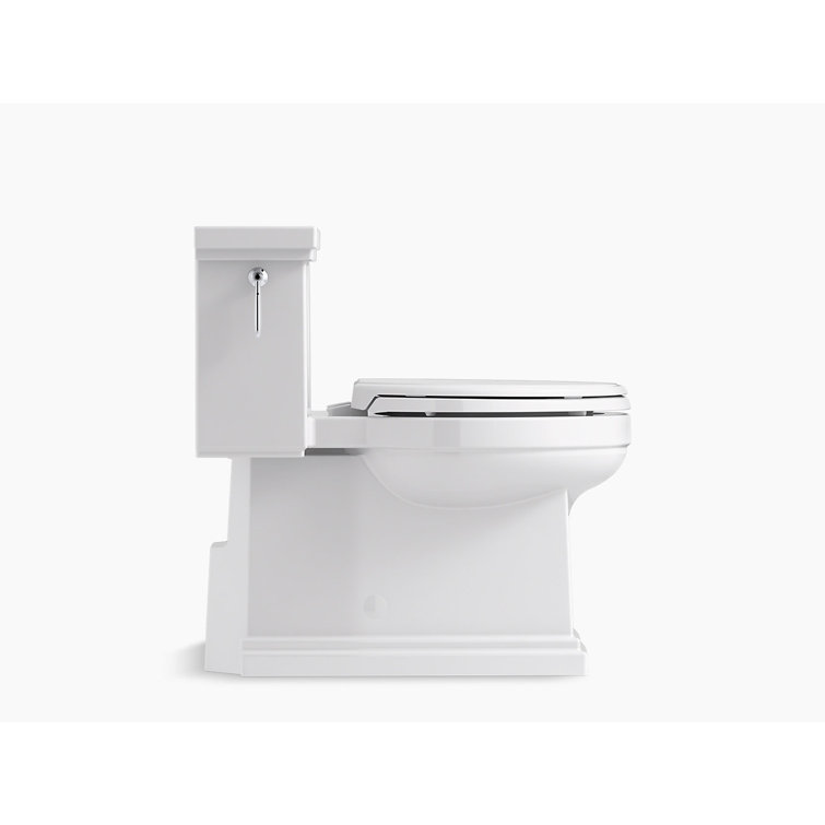 White High Efficiency Comfort Height One-Piece Elongated Toilet