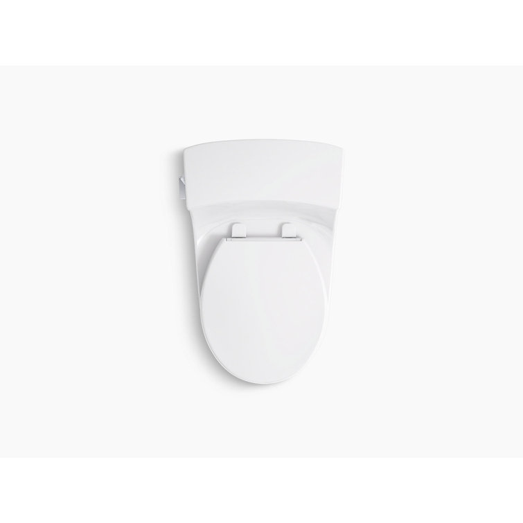 White Round One-Piece Water Efficient Toilet with Seat