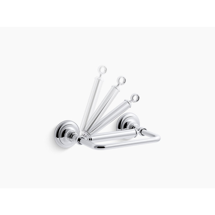 Polished Chrome Pivoting Toilet Tissue Holder