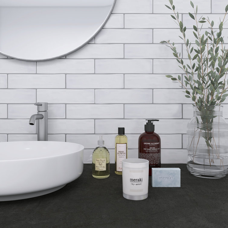 Matte White 3x12 Ceramic Subway Wall Tile