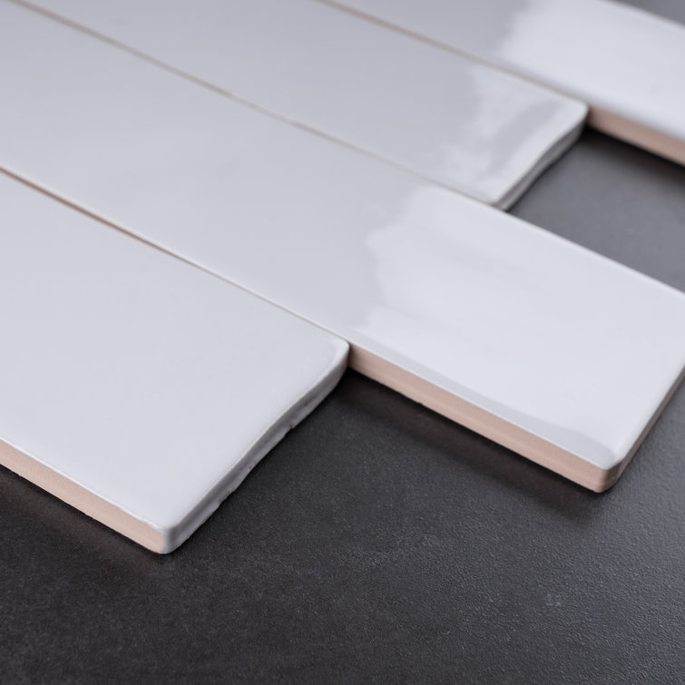 White Glossy Ceramic 3x12 Subway Wall Tile