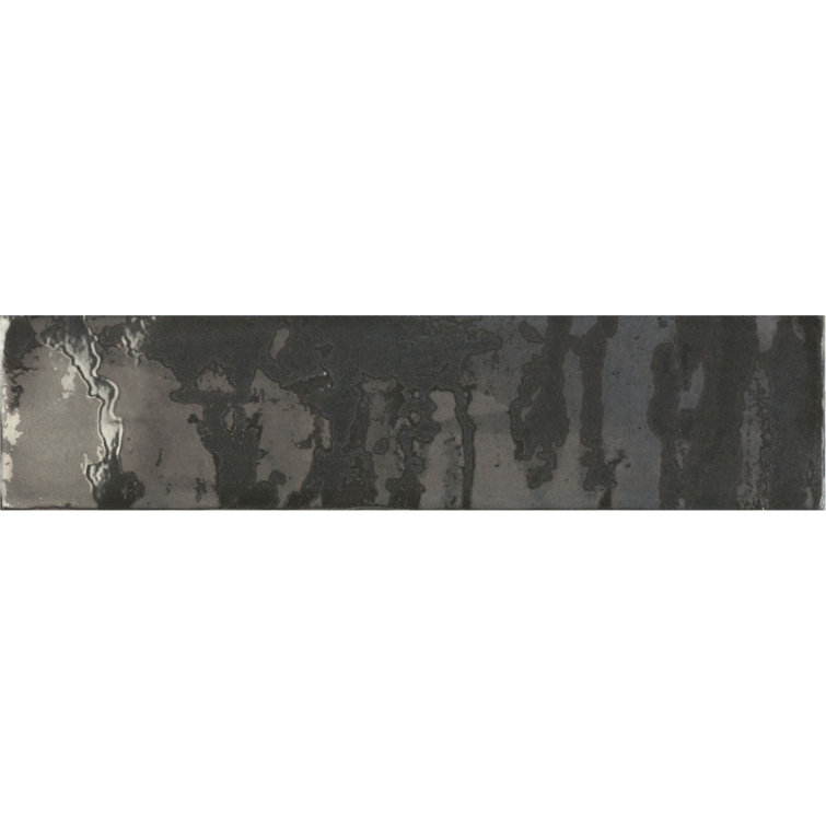 Homage 3" x 12" Brown Glazed Porcelain Subway Tile