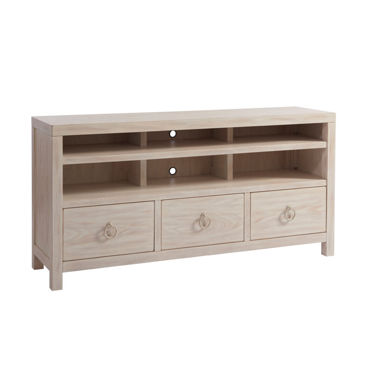 Newport Cream Sailcloth 68'' Media Console with Drawers