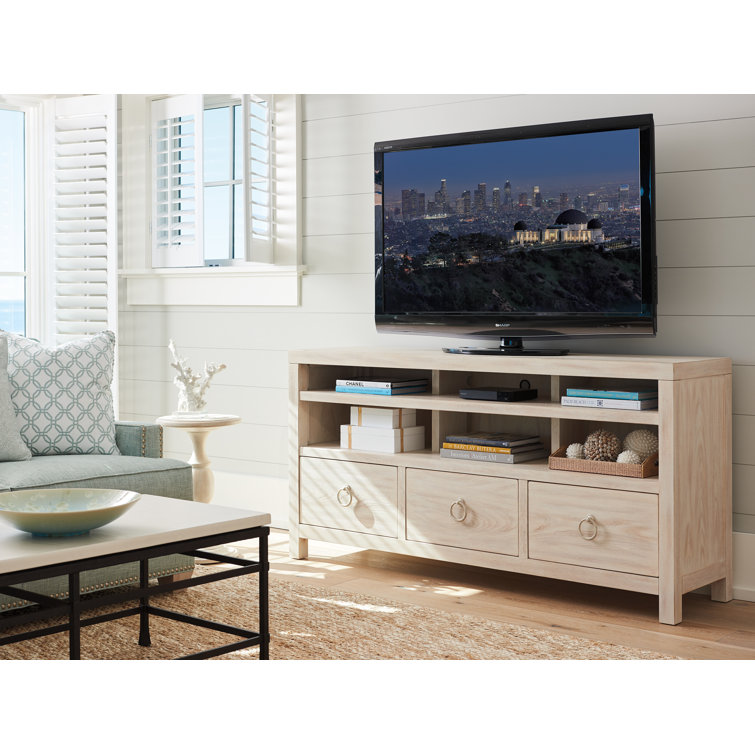 Newport Cream Sailcloth 68'' Media Console with Drawers