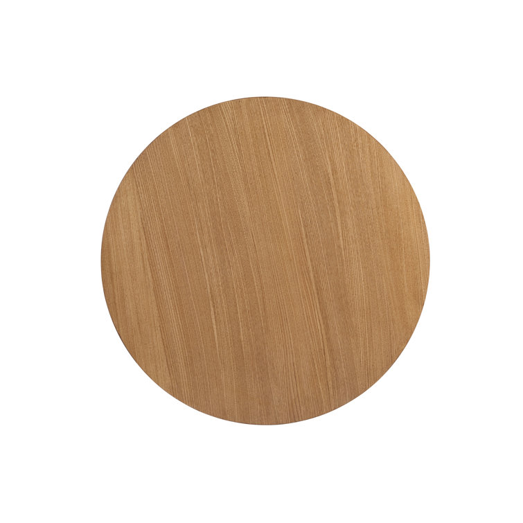 Sandstone Finish Round Wood Center Table