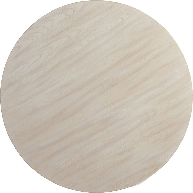 Sailcloth White Round Wood Dining Table