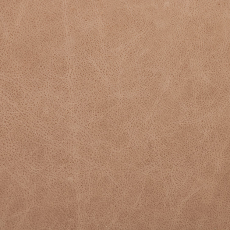 Viviana Ashwood Beige Top Grain Leather 84'' Sofa