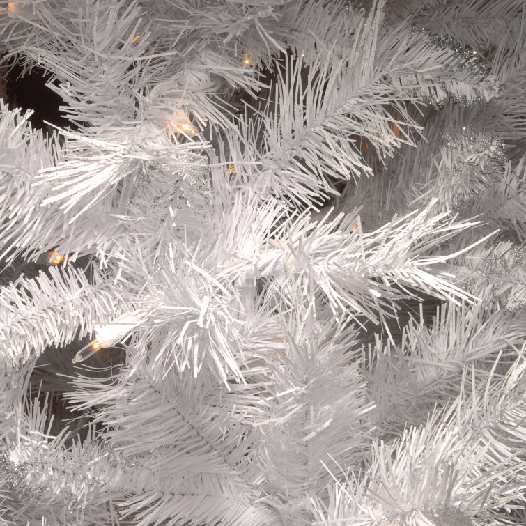 The Holiday Aisle® Winchester White Pine Tree with Clear Lights