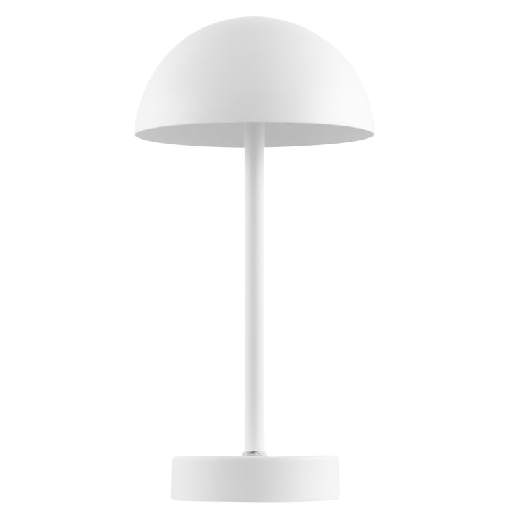Rowland White Metal USB Rechargeable Table Lamp
