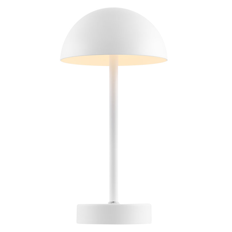 Rowland White Metal USB Rechargeable Table Lamp