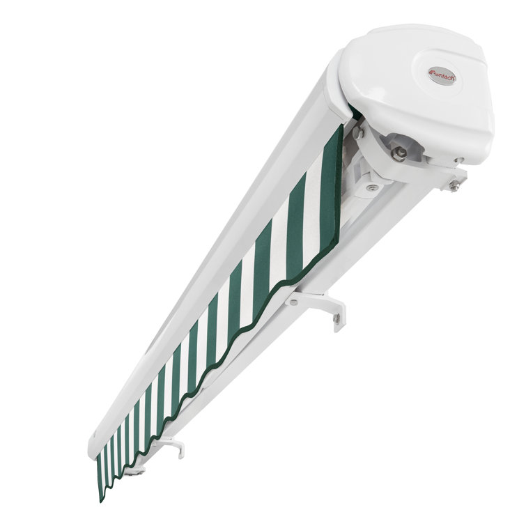 Key West Full-Cassette Motorized Retractable Awning, 10' x 8', White
