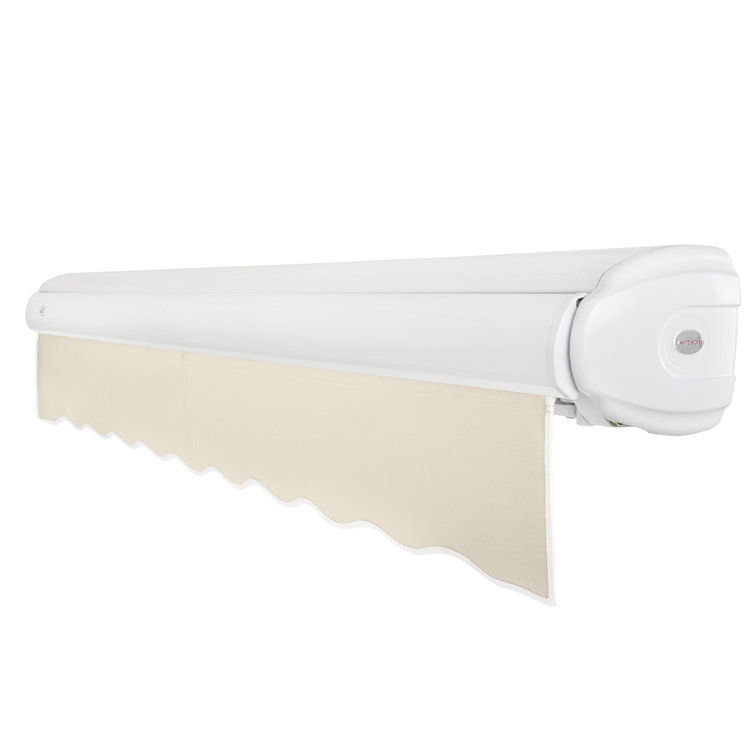 Linen Full-Cassette Motorized Retractable Awning, 14' x 10'