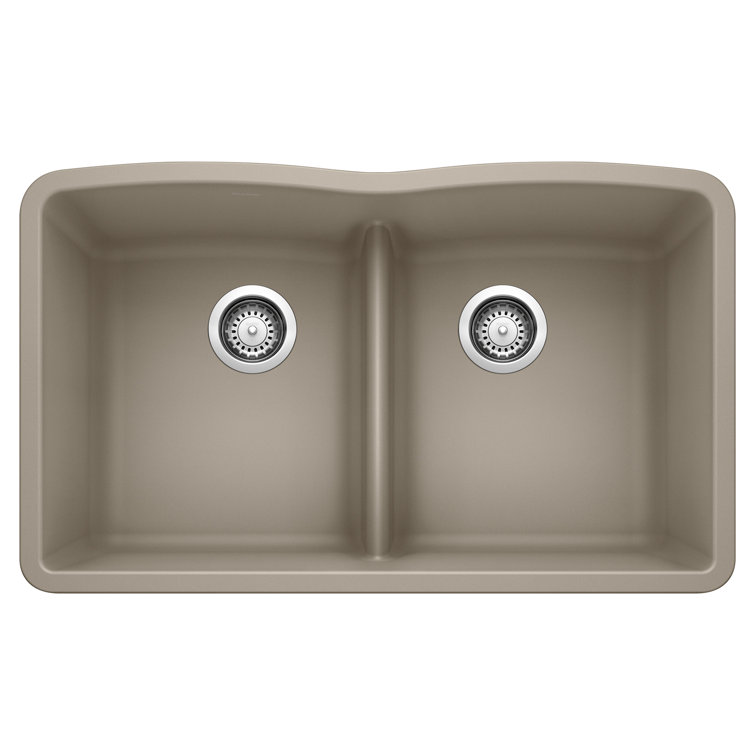 Truffle Stone Double Bowl Undermount Kitchen Sink