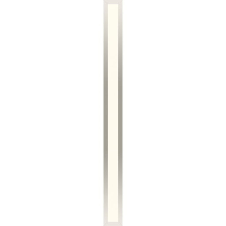 Modern Polished Nickel 39'' LED Bath Bar with White Shade