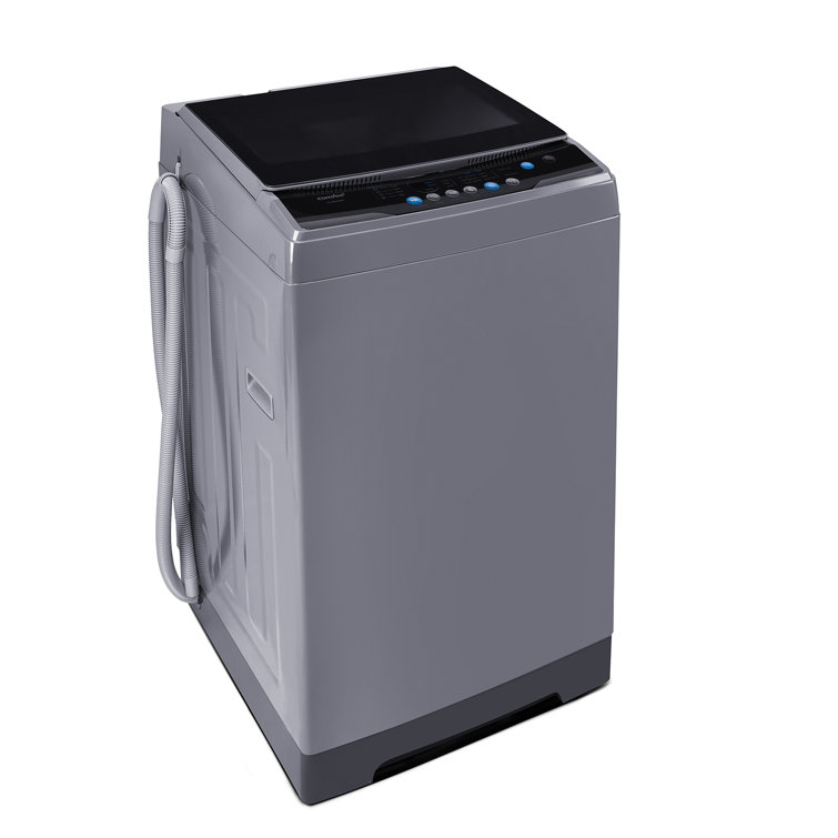 Gray Stainless Steel Top-Loading Electric Washer for RV