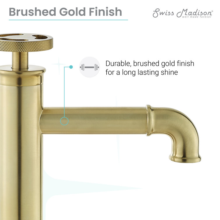 Avallon Brushed Gold Single-Handle Bathroom Faucet