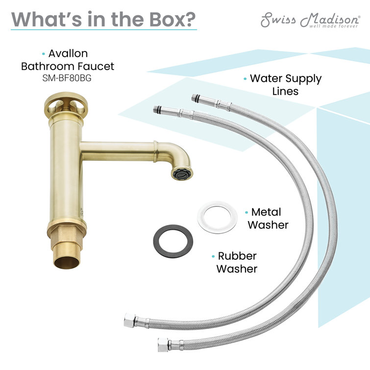 Avallon Brushed Gold Single-Handle Bathroom Faucet