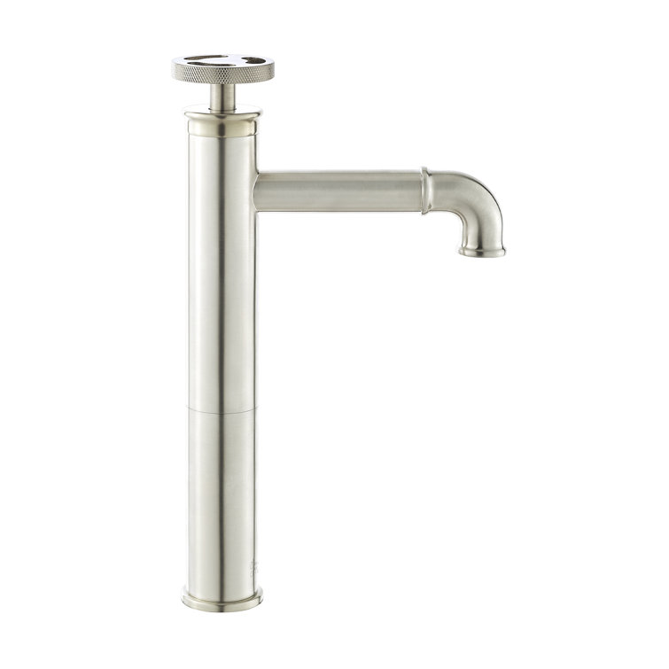 Brushed Nickel High Arc Single Handle Bathroom Faucet