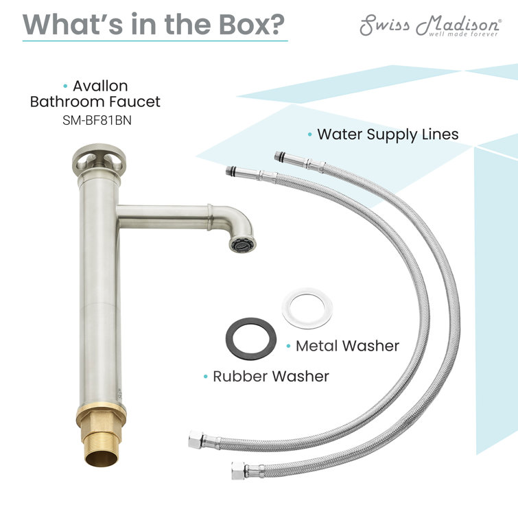 Brushed Nickel High Arc Single Handle Bathroom Faucet