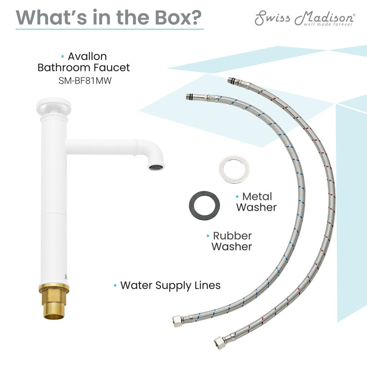 Matte White Nickel Single-Handle High Arc Bathroom Faucet