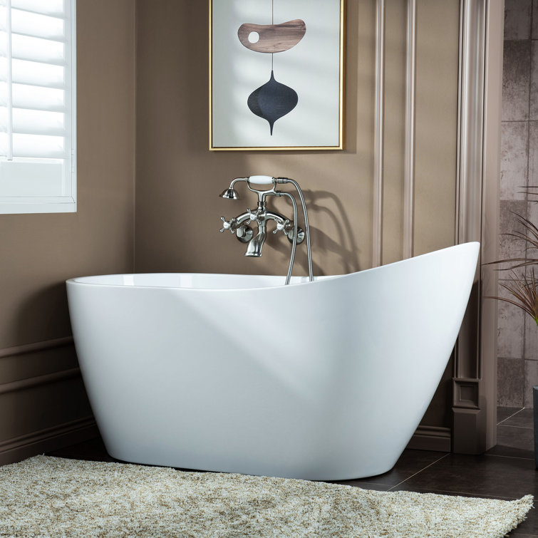 Brushed Nickel Triple Handle Wall Mount Tub Faucet with Handshower